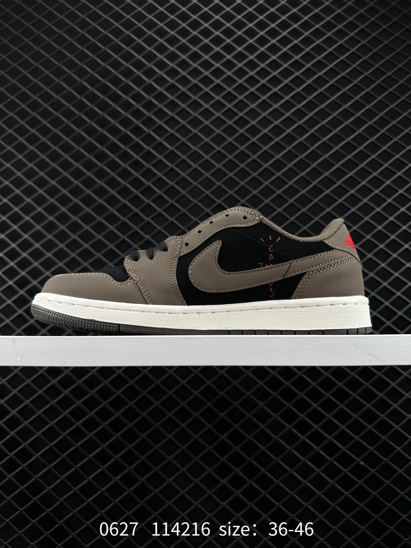 Fragment Design x Travis Scott x Nike Air Jordan 1 Low OG SP”Military Blue”